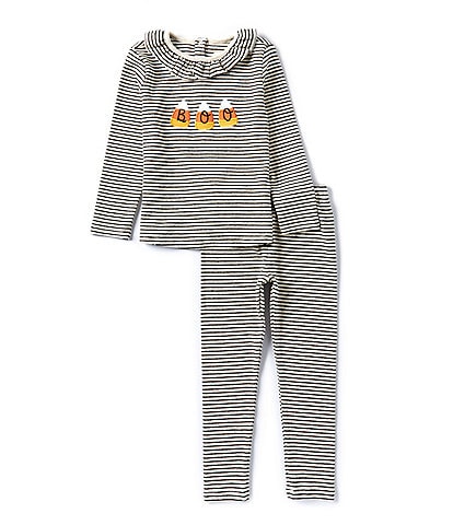 Adventurewear 360 Little Girls 2T-6X Boo Candy Corn Long Sleeve T-Shirt & Pants Set