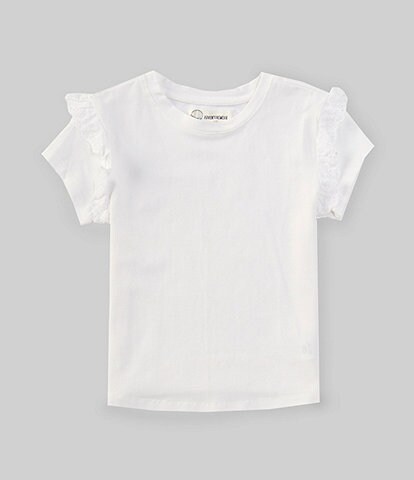 Adventurewear 360 Little Girls 2T-6X Eyelet Trimmed Short Sleeve T-Shirt