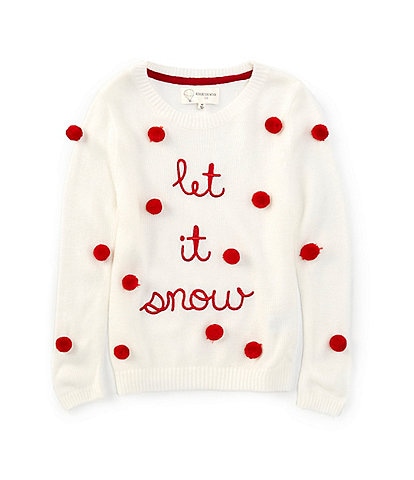 Adventurewear 360 Little Girls 2T-6X Let It Snow Long Sleeve Sweater