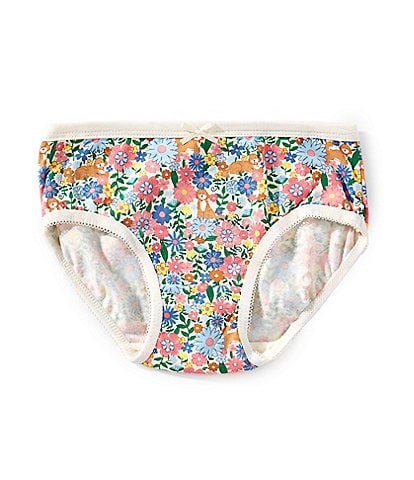 Adventurewear 360 Little Girls 2T-6X Puppy Floral Cotton Panties