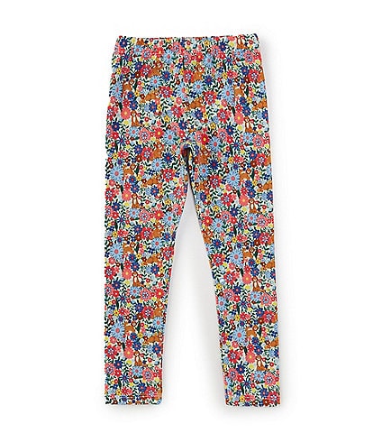 Adventurewear 360 Little Girls 2T-6X Puppy Print Floral Leggings