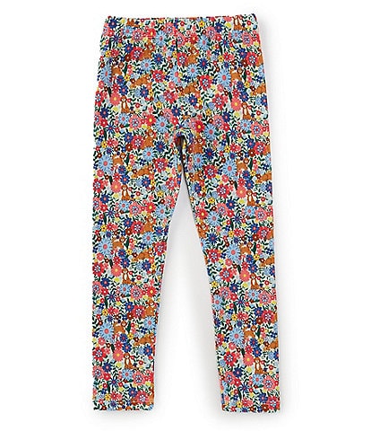 Adventurewear 360 Little Girls 2T-6X Puppy Print Floral Leggings