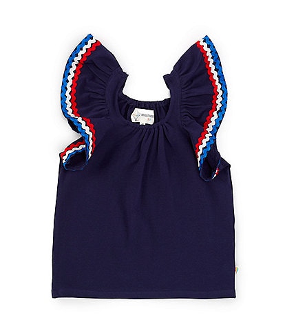Adventurewear 360 Little Girls 2T-6X Ric-Rack Flutter Sleeve Top