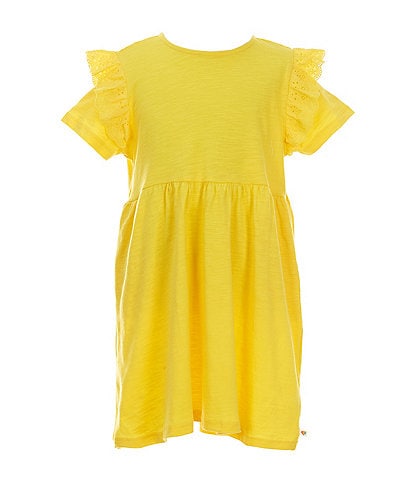 Adventurewear 360 Little Girls 2T-6X Short Sleeve Ruffle Dress
