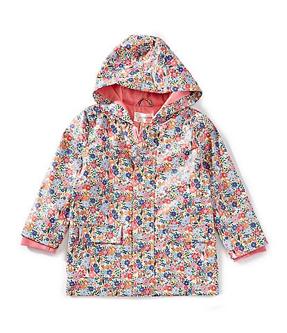 Adventurewear 360 Little Girls Puppy Floral Mini Rain Coat