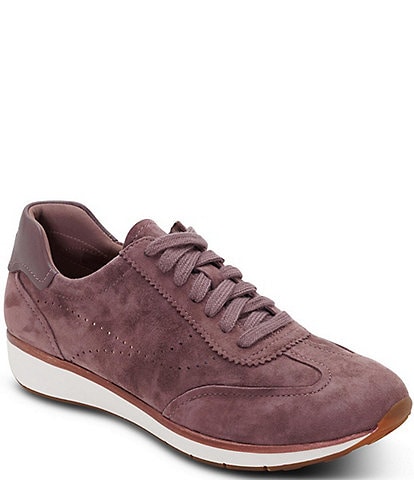 Aetrex Athena Suede Lace Up Sneakers