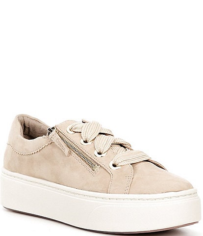 Aetrex Aubrey Side Zip Suede Sneakers