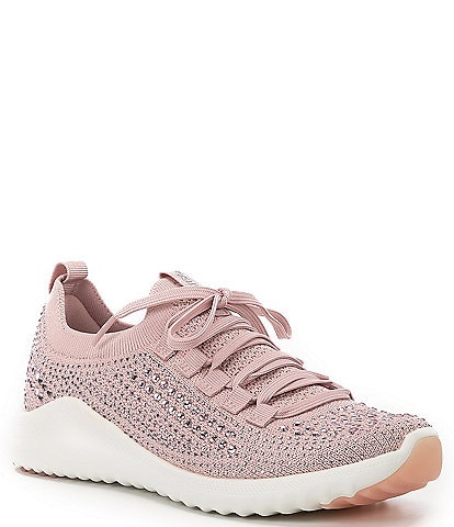 Aetrex Carly Sparkle Knit Rhinestone Embellished Sneakers