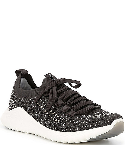 Aetrex Carly Sparkle Knit Rhinestone Embellished Sneakers