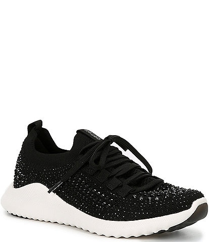 Aetrex Carly Sparkle Knit Rhinestone Embellished Sneakers
