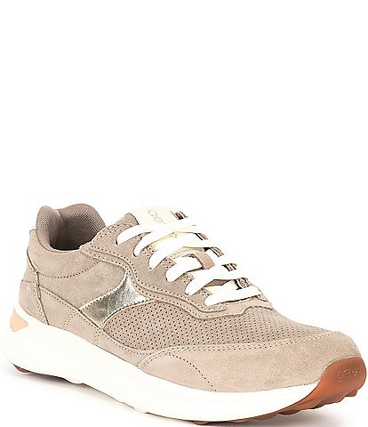 Aetrex Emily Leather Lace-Up Sneakers