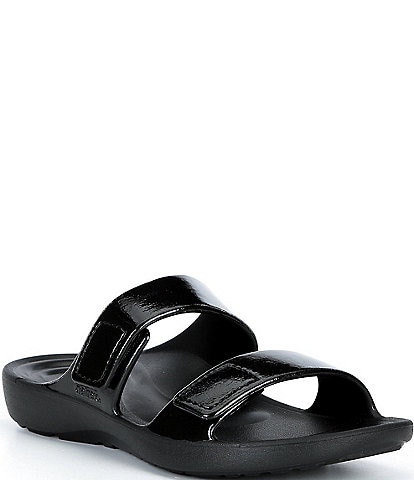 Aetrex Kaia Banded EVA Hook-and-Loop Slide Sandals
