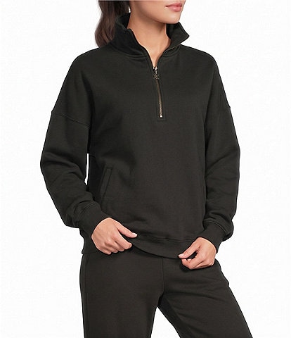 AFRM Cillian Quarter Zip Mock Neck Long Sleeve Coordinating Sweatshirt