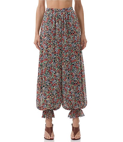 AFRM James Floral Print High Rise Balloon Pants