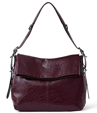 AIMEE Bali Crinkle Leather Hobo Bag