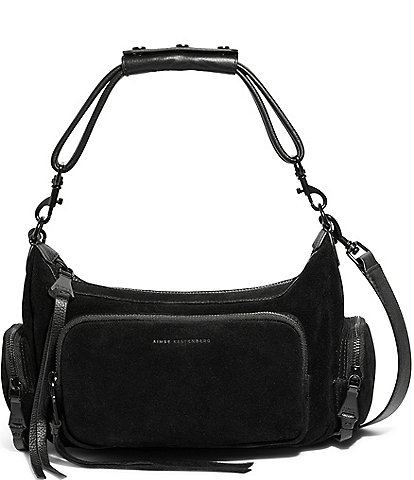 Aimee Kestenberg Away We Go Suede Convertible Crossbody Shoulder Bag