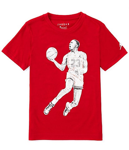 Air Jordan Big Boys 8-20 Short Sleeve Dotted Graphic T-Shirt