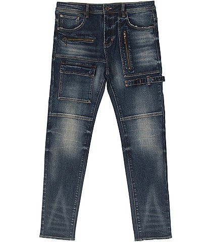 AKOO Barksdale Slim Fit 8-Pocket Jeans
