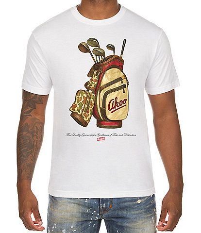 AKOO Iron Graphic Cotton Jersey T-Shirt