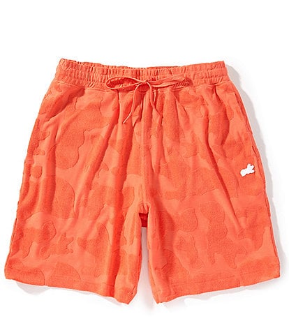 AKOO Link Jacquard Adjustable Elastic Waist Relaxed Fit Shorts