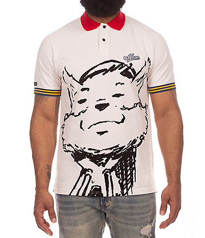 AKOO x Frank Morrison Shine Graphic Colorblock Short Sleeve Polo Shirt