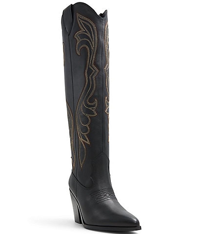 ALDO Alamo Leather Tall Western Boots