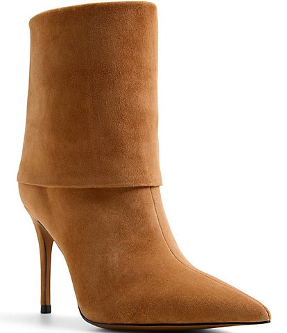 ALDO Esmee Suede Fold Over Pointed Toe Booties