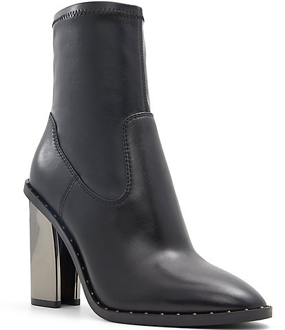 ALDO Farabrirel Leather Block Heel Dress Booties