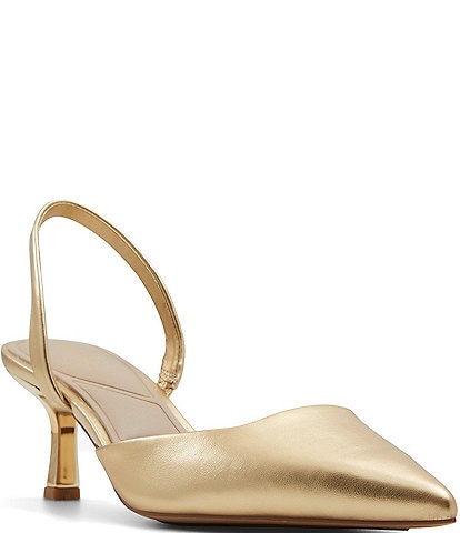 ALDO Gavedessi Metallic Slingback Dress Pumps