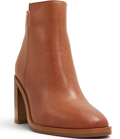 ALDO Hay Leather Block Heel Booties