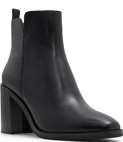 ALDO Hay Leather Block Heel Booties