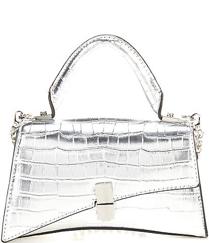 ALDO Lucenaax Top Handle Metallic Satchel Bag