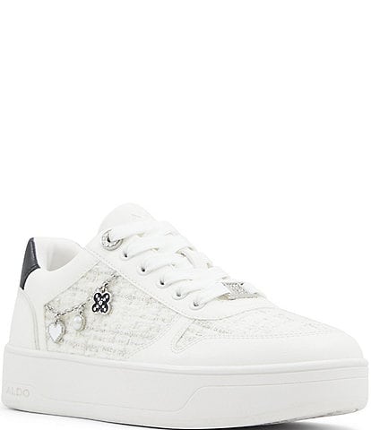 ALDO Marisette Tweed Charm Detail Platform Sneakers