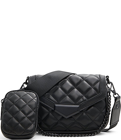 ALDO Miraewinx Solid Black Crossbody Bag