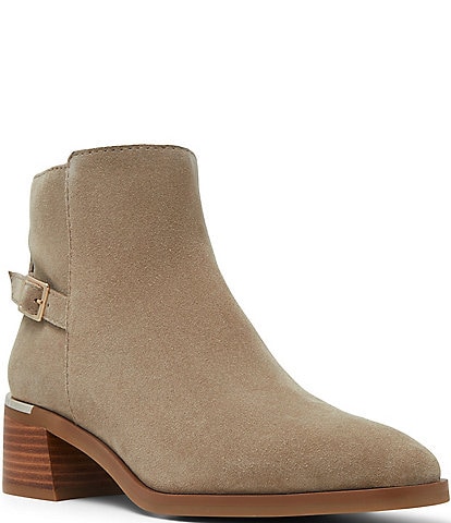 ALDO Serrafina Buckle Strap Suede Booties