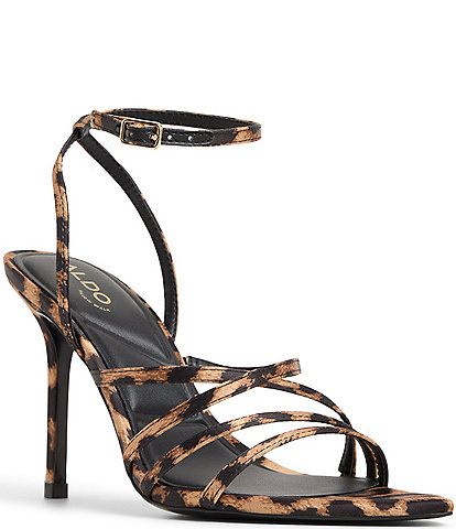ALDO Solania Leopard Print Strappy Pointed Toe Dress Sandals