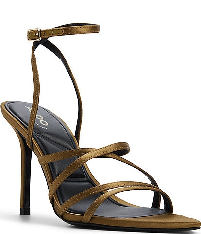ALDO Solania Satin Strappy Pointed Toe Dress Sandals