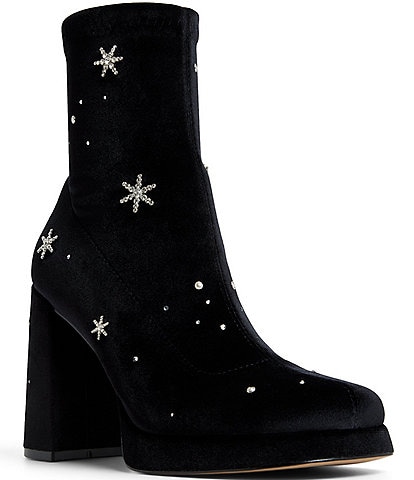ALDO Starrie Stud and Rhinestone Embellished Booties