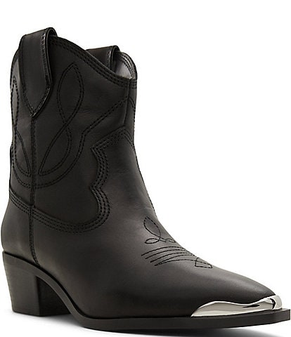 ALDO Valley Leather Western Booties