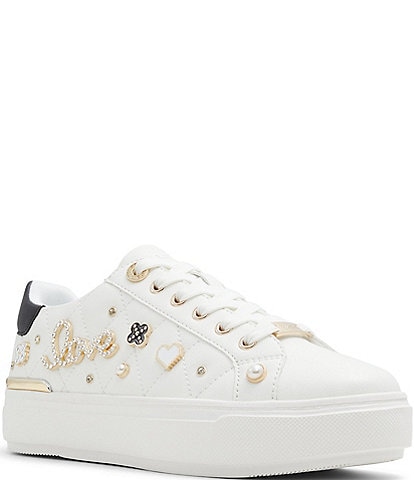 ALDO Visuetti Quilt Stitch Love Themed Sneakers