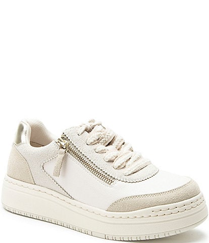 Alegria Averie Suede Zip Platform Sneakers