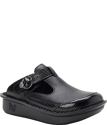 Alegria Classic Danish Cookie Leather Clogs