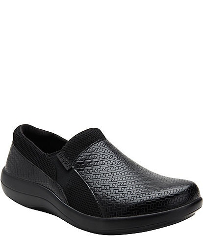 Alegria Duette Woven Print Slip On Clogs