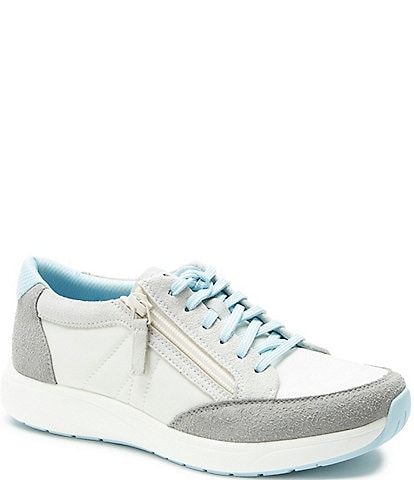 Alegria Eazeer Suede Lace Up Zip Sneakers