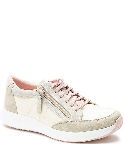 Alegria Eazeer Suede Lace Up Zip Sneakers