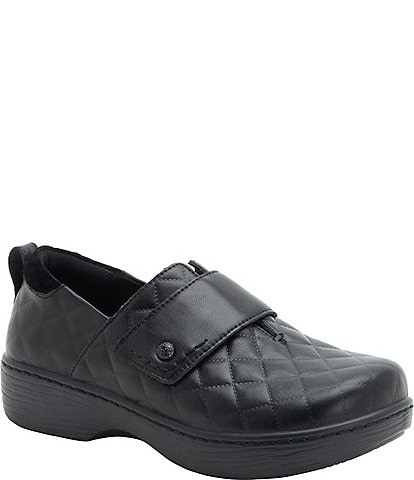 Alegria Oasys Diamond Stitch Leather Clogs