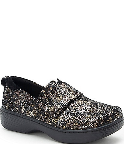 Alegria Oasys Twilight Bloom Printed Leather Clogs