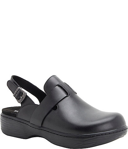 Alegria Olanna Leather Slingback Clogs