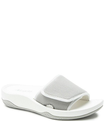 Alegria Ova8tion Mesh Platform Slide Sandals