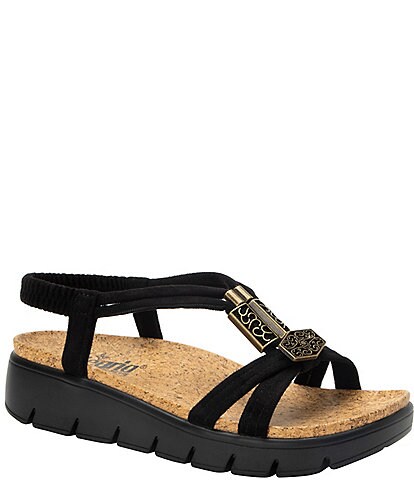 Alegria Roz Braided Adjustable Slip-On Platform Sandals